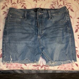 Hollister Light Blue Denim Cutoff Shorts